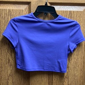 Fashion Nova Purple cropped top
